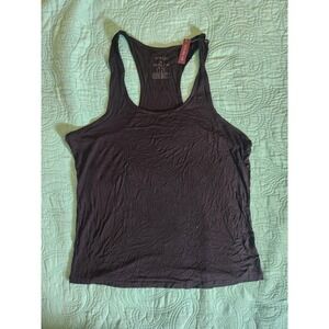 Adore Me Black Racerback Tank Top XL Rayon Spandex Stretch Basic Sleeveless XL